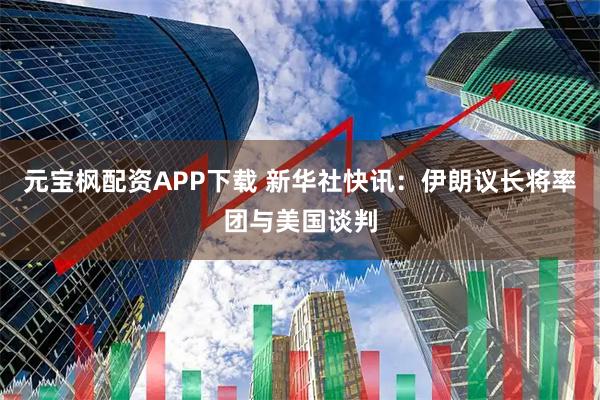 元宝枫配资APP下载 新华社快讯：伊朗议长将率团与美国谈判